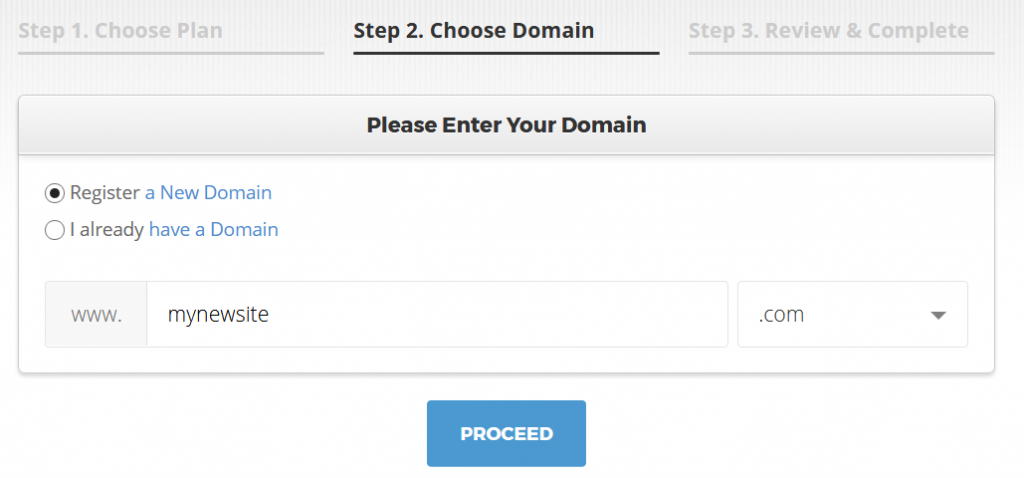 Choose a Domain