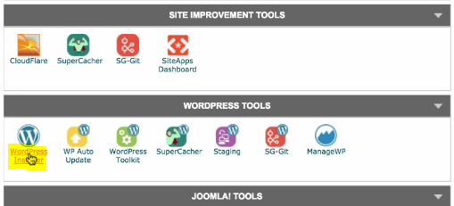 SiteGround WordPress Installer